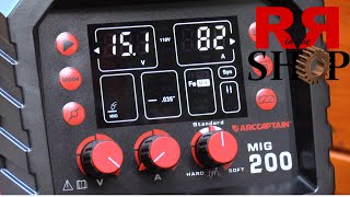 ArcCaptain Mig 200 Multi Process Welder Review [upl. by Darej]