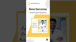 Signs amp Symptoms of Bone Sarcomas Dr Srimanth B S cancer bonecancer limbsalvage medicaltourism [upl. by Allesor136]