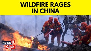 Sichuan Wildfire  Wildfire Rages In Southwest China As 1000 Firefighters Battle Fire  China  N18V [upl. by Ayadahs635]