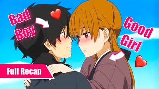 Delinquent Makes Star Student Fall In Love With Him  Anime Recap [upl. by Tenej]