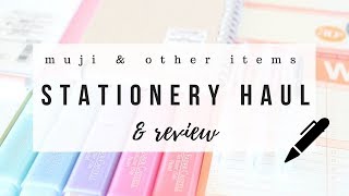 Muji stationery haul amp honest reviews  2018  studytee [upl. by Slifka]