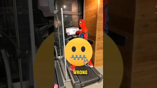 SpiderMan Treadmill Disaster with Hilarious Ending😂 [upl. by Thebazile]