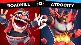 Roadkill Wario vs Atrocity Incineroar  Super Smash Bros Ultimate Amiibo Fights [upl. by Irim]