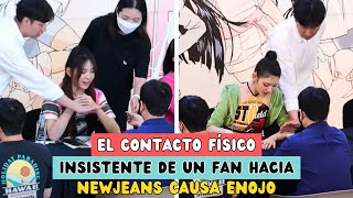 EL CONTACTO FÍSICO INSISTENTE DE UN FAN HACIA NEWJEANS CAUSA ENOJO [upl. by Shamus387]