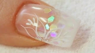 Beginners UV Gel Nail with a Tip and Overlay Tutorial [upl. by Sibyls]