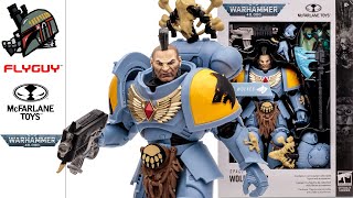 McFarlane  Warhammer 40K  Space Wolves  7quot Wolf Guard Toy Action Figure Review FLYGUYtoys [upl. by Rois209]