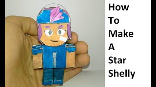 How to make a paper Star Shelly  Brawl Stars  Papercraft toy Easy to make Papercraft Brawl Stars [upl. by Dorcas]