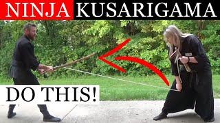 HOW THE NINJA TRAINED WITH KUSARIGAMA  Ninjutsu Weapons Training [upl. by Aretina151]