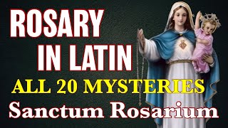 Rosary In Latin 20 Mysteries ✝︎ Sanctum Rosarium [upl. by Nosittam446]