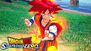 NEW Super Saiyan God Goku Gameplay  Dragon Ball Sparking Zero [upl. by Lamak617]