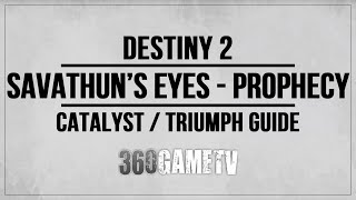 Destiny 2 Savathun’s Eyes Prophecy Dungeon  Ruinous Effigy Catalyst  HiveGod Optometrist Triumph [upl. by Dreeda]