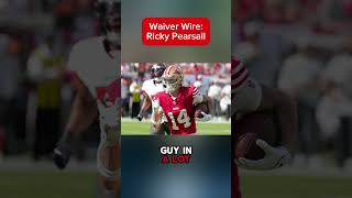 Make sure Ricky Pearsall is a priority on your waiver wire fantasyfootball [upl. by Ward]