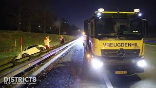 Bestuurder onder invloed veroorzaakt ravage op snelweg A4 Rijswijk [upl. by Nrubua361]