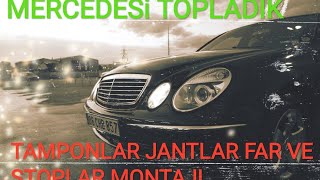 MERCEDESİN MONTAJI TAMAM  JANTLAR TAMPONLAR FARLAR JİLET  GÜMRÜKTEN ALDIĞIMIZ MERCEDES TAMAMLANDI [upl. by Woolley]