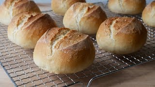 Brötchen Backen Rezept  Baking German Bread Rolls Recipe  ENG SUBS [upl. by Atteirneh]