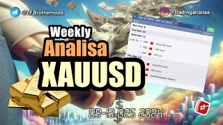 Weekly Analisa Teknikal XAUUSD tgl 0913 Des 2024 [upl. by Lais]