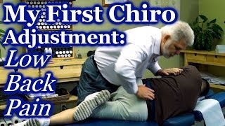 First Time Chiropractor Back Adjustment Demonstration for Low Back Pain Relief Chiropractic Care [upl. by Partridge282]