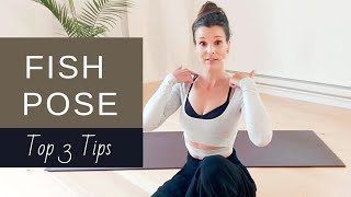 Fish Pose  Top 3 Tips [upl. by Esyla183]