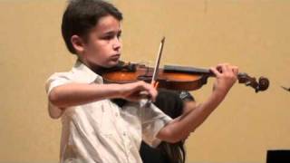 Blake Perryman  Violin  Allegro Assai by Kuchler [upl. by Ainnat937]