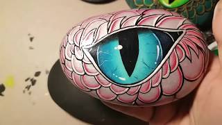 Rachels Rocks Dragon eye tutorial [upl. by Ainotal65]