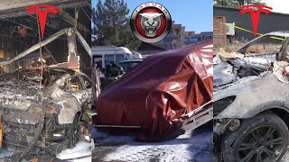 3 Shocking Garage Fires Involving Electric Vehicles [upl. by Gamages]