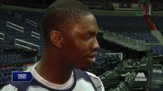 Courtside Report Kevin Seraphin 101515 [upl. by Ahsinauq707]