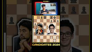 FIDE CANDIDATES 2024 ROUND 1 RECAP🏆shorts candidates2024 [upl. by Verile]