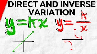 Direct Variation and Inverse Variation Made Easy  Algebra 1 [upl. by Sane945]