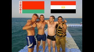 Jumping in Red Sea with Belarusian Tourists  Aurora Cyrene Resort  Sharm AlSheikh [upl. by Scarface]