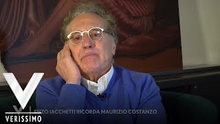 Verissimo  La commozione di Enzo Iacchetti nel ricordare Maurizio Costanzo [upl. by Enamrej]