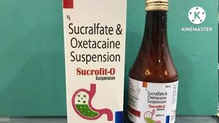 sucralsucral O suspensionsucralfat and Oxetacaine suspension in hindidoseside effect [upl. by Ecirtnahc]