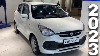 Maruti Suzuki Celerio VXI CNG 2023 Detailed Walkaround amp Review  New Model Celerio 2023 CNG VXI [upl. by Kravits]