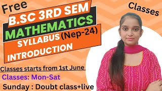 BSc 3rd semester Maths  Syllabus introduction Algebra Mathematical Methods [upl. by Letniuq]