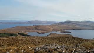 RAASAY FROM OLD MAN OF STORR Views across Sound of Raasay amp above Loch Leathan on Skye 2032018 [upl. by Morie]