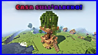 COME COSTRUIRE UNA CASA SULL’ALBERO Giungla  MINECRAFT ITA  Tutorial [upl. by Yesdnik]