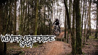 Mountainbike Freeride Spot für den Winter  Freeride Strecke Trassem [upl. by Ainoz575]