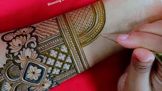 Full hand bridal mehndi design  Latest gorgeous henna design  Unique floral mehndi art  Henna [upl. by Atinrahs]