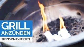 KOHLEGRILL richtig ANZÜNDEN  Perfekte Grillkohle dank Anzündkamin Tipps vom Grillexperten [upl. by Inoek]