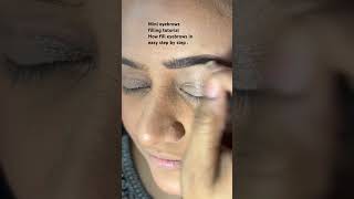 How create eyebrows shaping way in easy steps👣 makeuptutorial eyebrowtutorial eyebrow [upl. by Munniks]