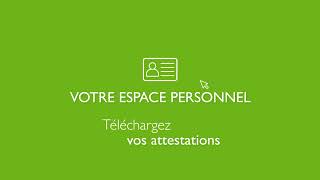 Tutoriel Espace personnel  Télécharger vos attestations [upl. by Melamie930]