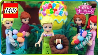 ♥ LEGO Disney Princess EASTER EGG HUNT Stop Motion Frozen Elsa Anna Cinderella Ariel amp Merida [upl. by Alaehs]