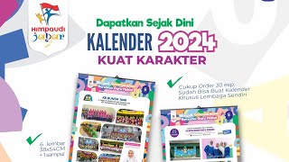 Yuk buat kalender 2024 lembaga PAUD [upl. by Zoha]