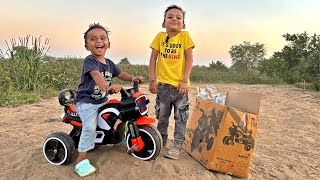 Nikku Ki New Bike  Unboxing  Kids playing with Tricycle Bike 🚲⚽ [upl. by Ettenom467]