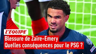 Blessure de Warren ZaïreEmery  Estce une catastrophe pour le PSG [upl. by Grieve]