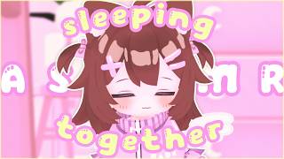 ASMR sleeping next to bratty imouto ♡ Personal attention 🌸 Rain ambience 🎀 Breathing sounds 🌷 Vtuber [upl. by Ecniv]