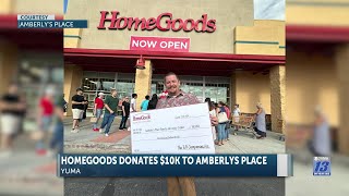 HomeGoods Donates 10000 to Amberly’s Place [upl. by Suoirad]