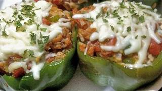 Stuffed Peppers How To Make Stuffed Bell Peppers Loaded with Yumminess [upl. by Akienahs]