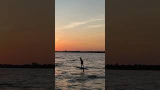 Epic sunset send on the Markermeer dutchdownwind downwind foiling foiling [upl. by Nilo]