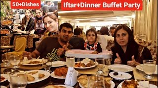 Kitchen With AmnaUmair Ko Di IftarDinner Big Buffet Dawat Party🎉50Dishes🤔 [upl. by Emerej]