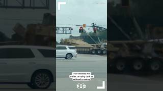 Train crashes into trailer carrying tank at railroad crossing in Goose Creek SC [upl. by Enileqcaj]